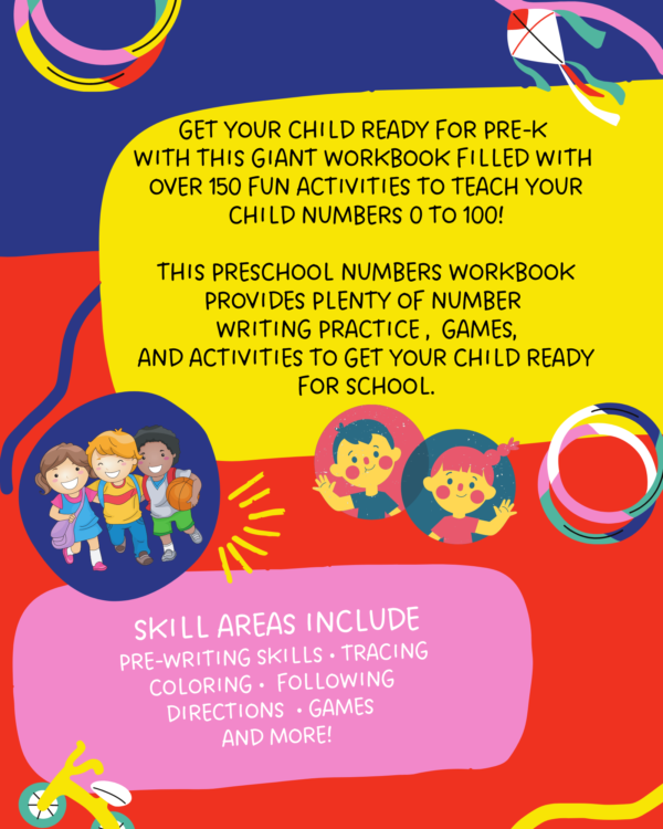 Preschool Numbers Workbook back cover