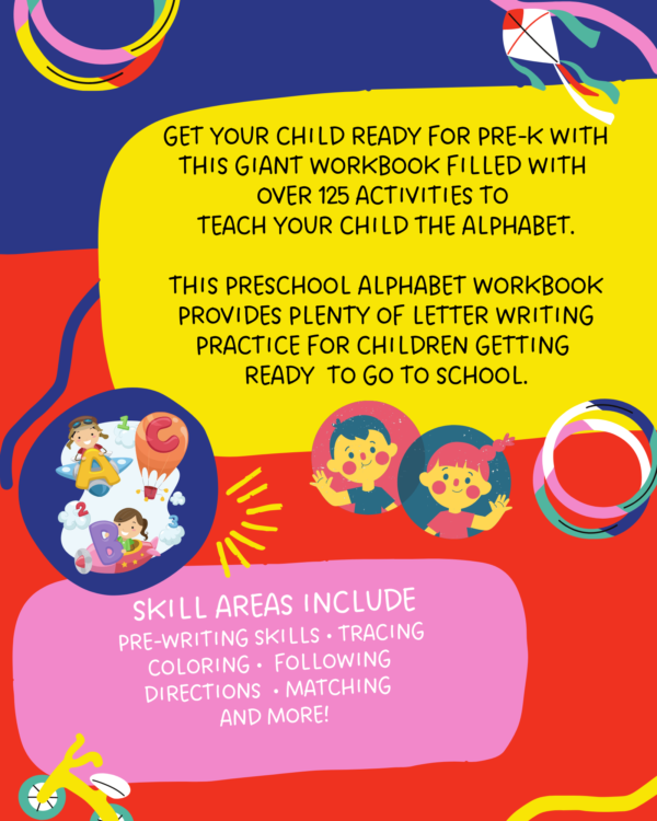 Preschool Alphabet Workbook back cover