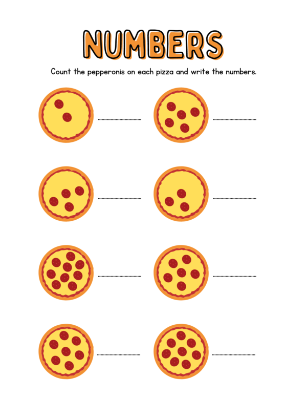 Pizza Day Activities - Freebie
