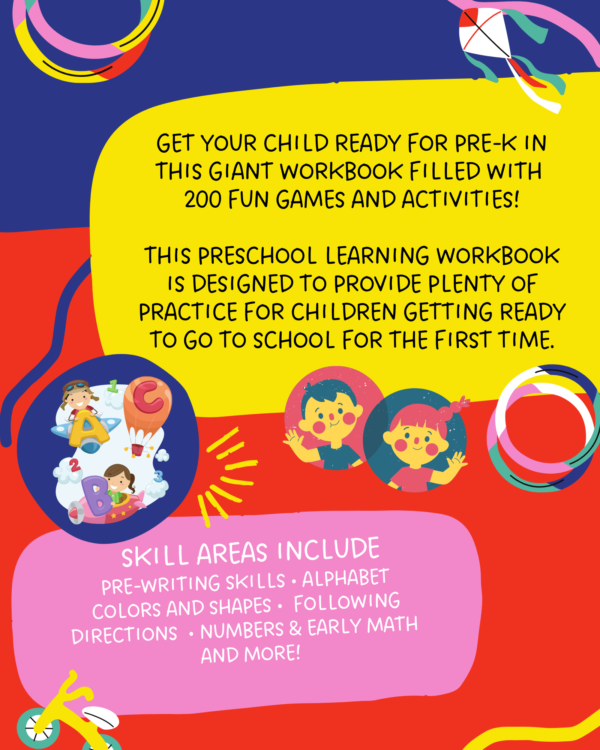 Preschool Learning Workbook back cover